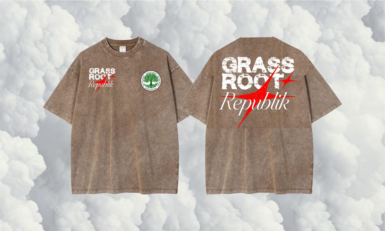 Brown Rooted Washed Tee